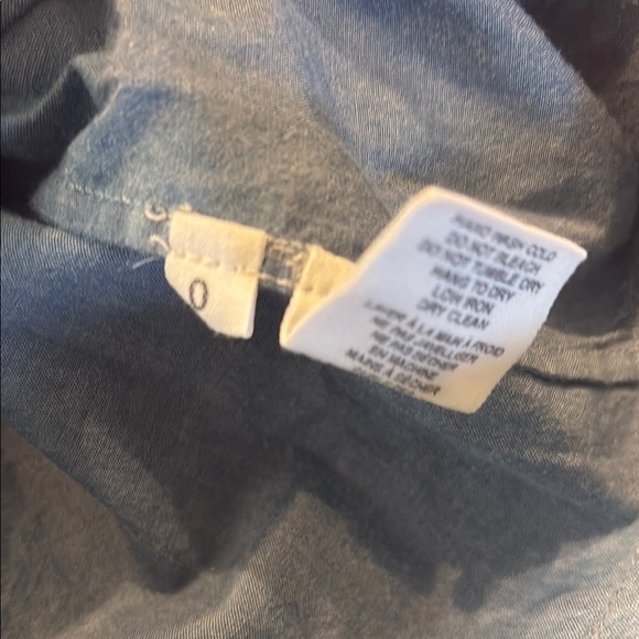 Ulla Johnson Ester Ruffled Cotton-Chambray Blouson
Sleeve Blouse Blue size 0 - Picture 6 of 9